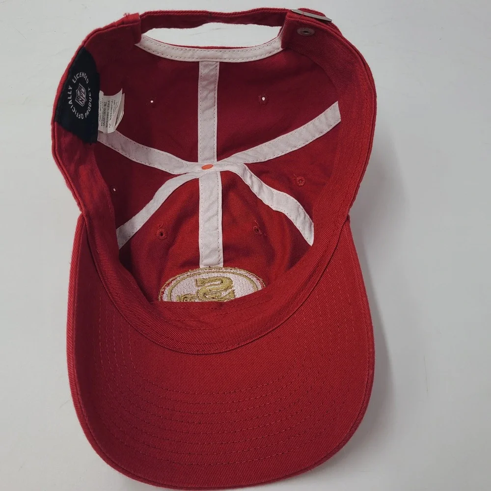 San‎ Francisco 49ers Hat Strapback (Fits Small) Fanatics Red Gold NFL Football